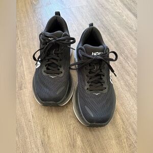 HOKA Bondi 8 Black Running Shoes Women’s Size 9 Sneakers